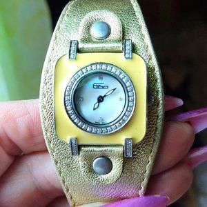 GToo ladies enamel and diamond watch
